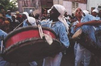 African music has strong roots in Santiago de Cuba